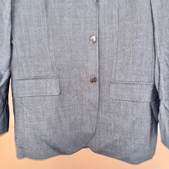 Brooks Brothers 346 Men's Wool Dark Gray Two Button Blazer Coat Sport Jacket 39R - Picture 8 of 10